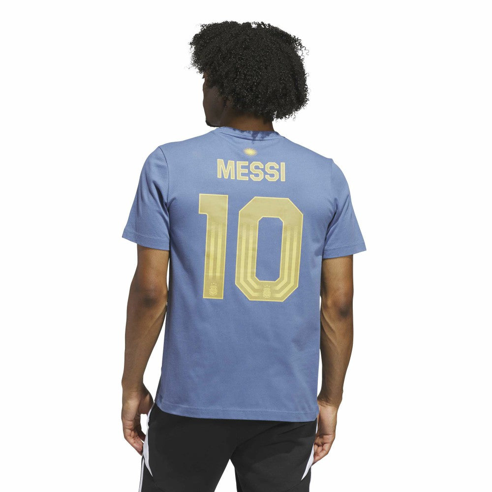Lionel Messi Argentina National Team Name & Number T-Shirt