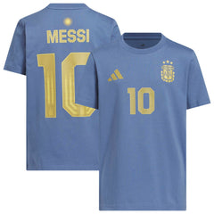 Lionel Messi Argentina National Team Youth Name & Number T-Shirt