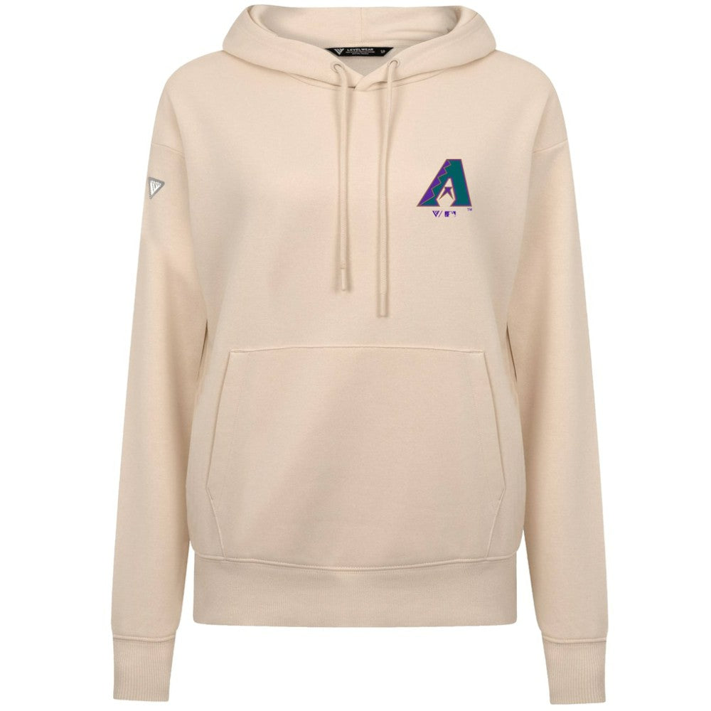Arizona Diamondbacks Levelwear Women's Cooperstown Collection Adorn Core Logo Pullover Hoodie - MLB Hoodies