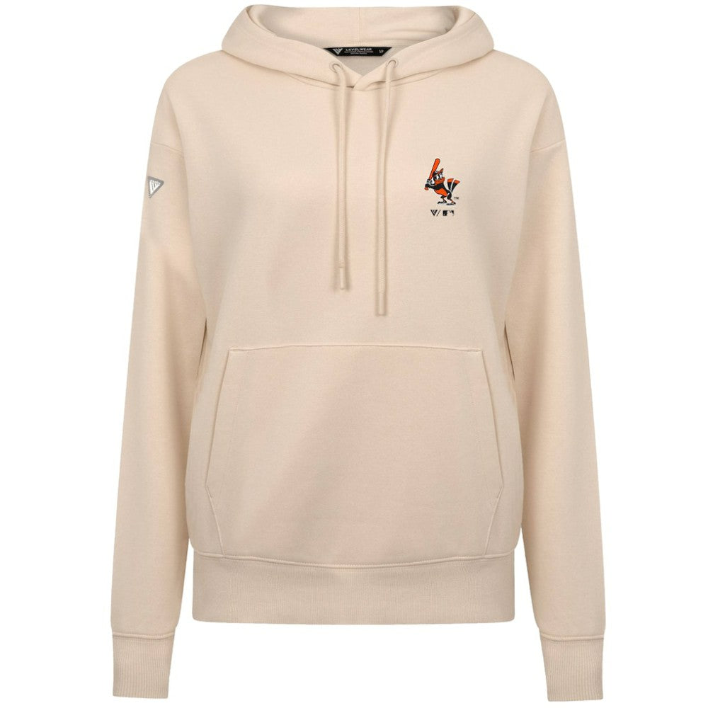 Baltimore Orioles Levelwear Women's Cooperstown Collection Adorn Core Logo Pullover Hoodie - MLB Hoodies
