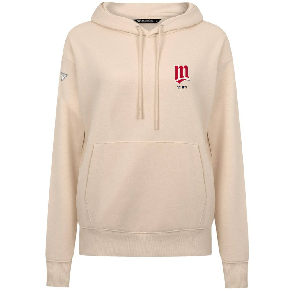 Minnesota Twins Levelwear Women's Cooperstown Collection Adorn Core Logo Pullover Hoodie - MLB Hoodies