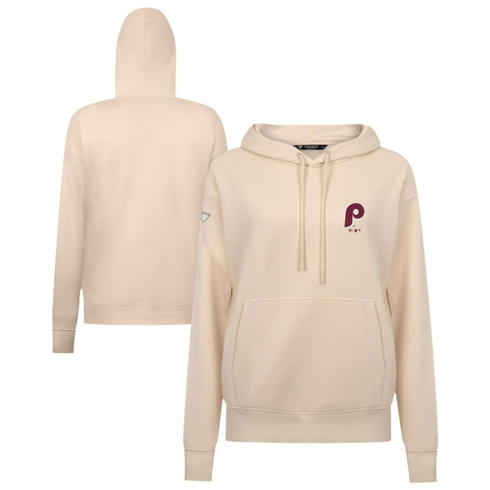 Philadelphia Phillies Levelwear Women's Cooperstown Collection Adorn Core Logo Pullover Hoodie - MLB Hoodies