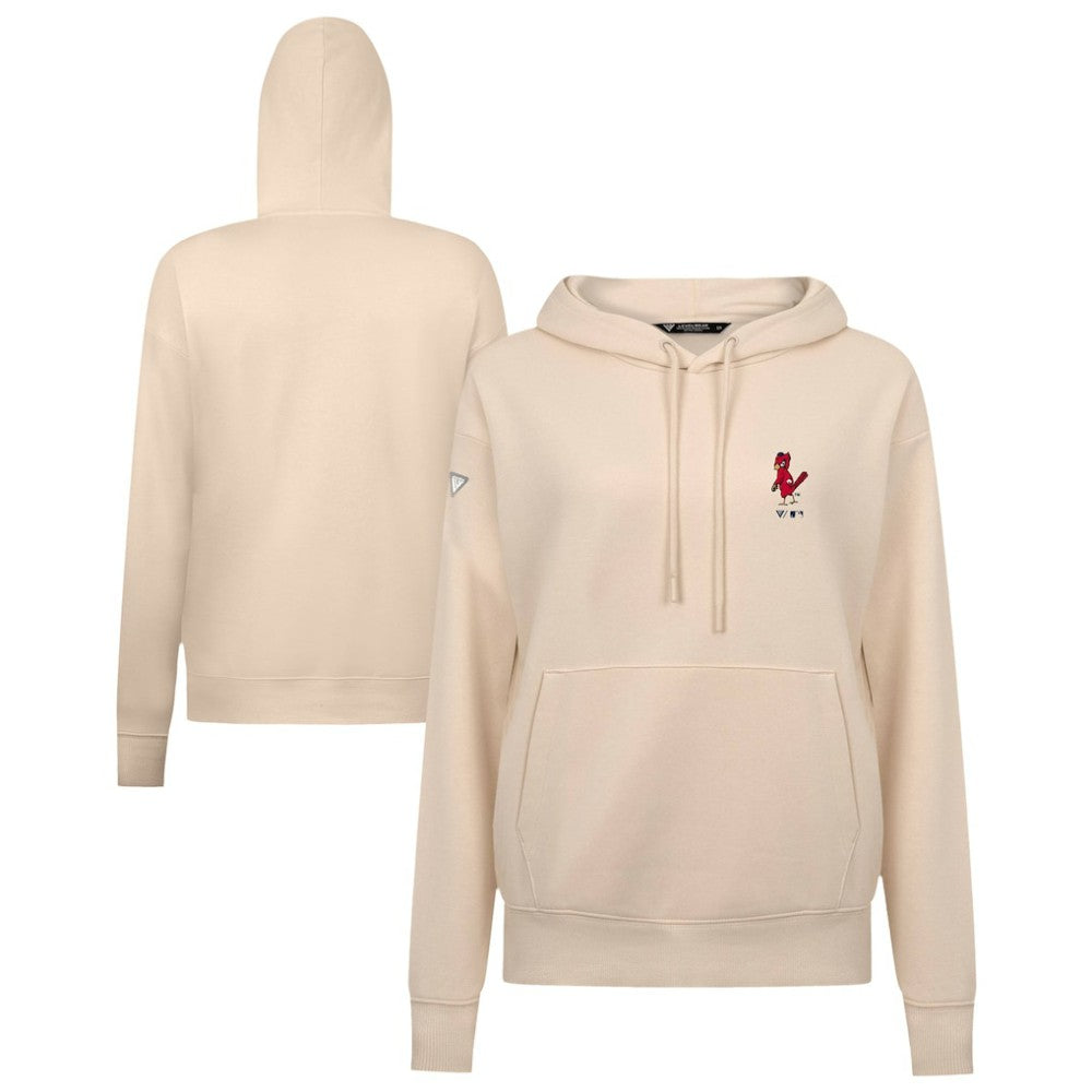 St. Louis Cardinals Levelwear Women's Cooperstown Collection Adorn Core Logo Pullover Hoodie - MLB Hoodies
