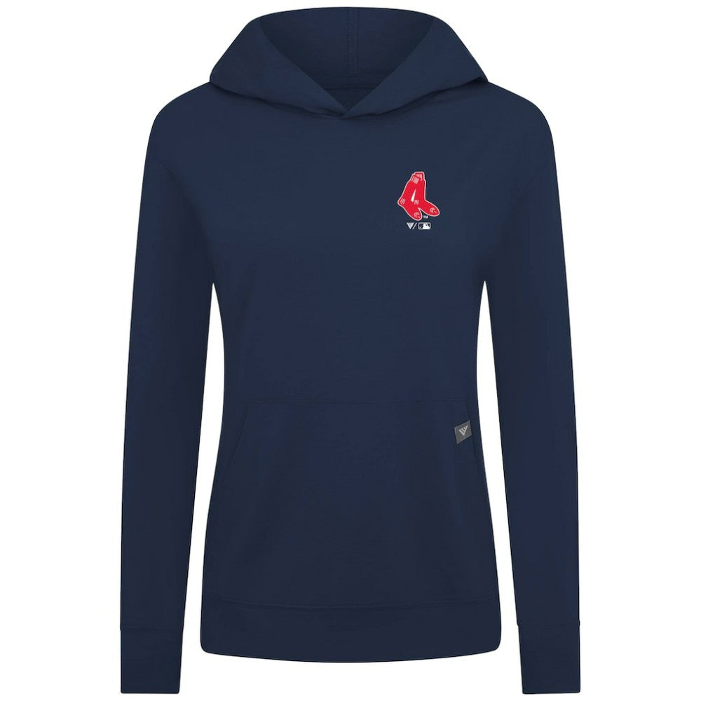 Boston Red Sox Levelwear Women's Cooperstown Collection Relay Core Logo Pullover Hoodie - MLB Hoodies