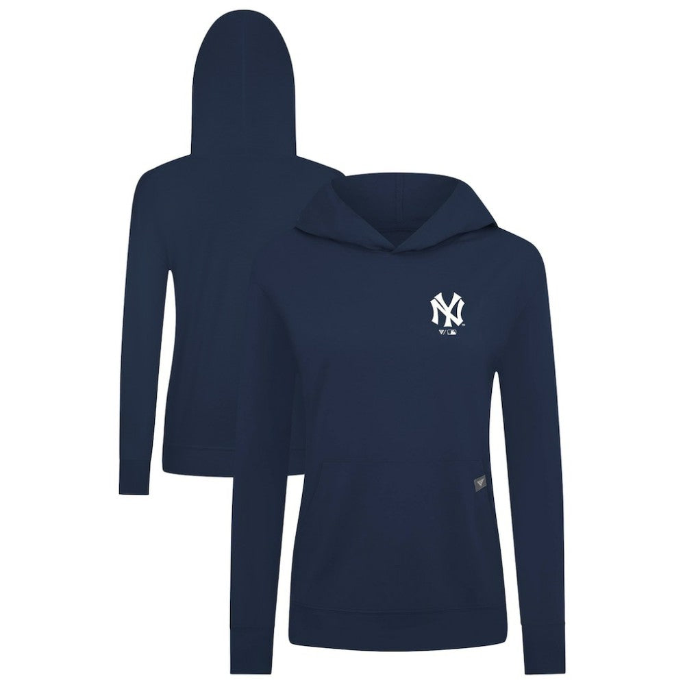 New York Yankees Levelwear Women's Cooperstown Collection Relay Core Logo Pullover Hoodie - MLB Hoodies