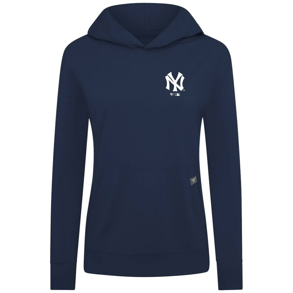 New York Yankees Levelwear Women's Cooperstown Collection Relay Core Logo Pullover Hoodie - MLB Hoodies