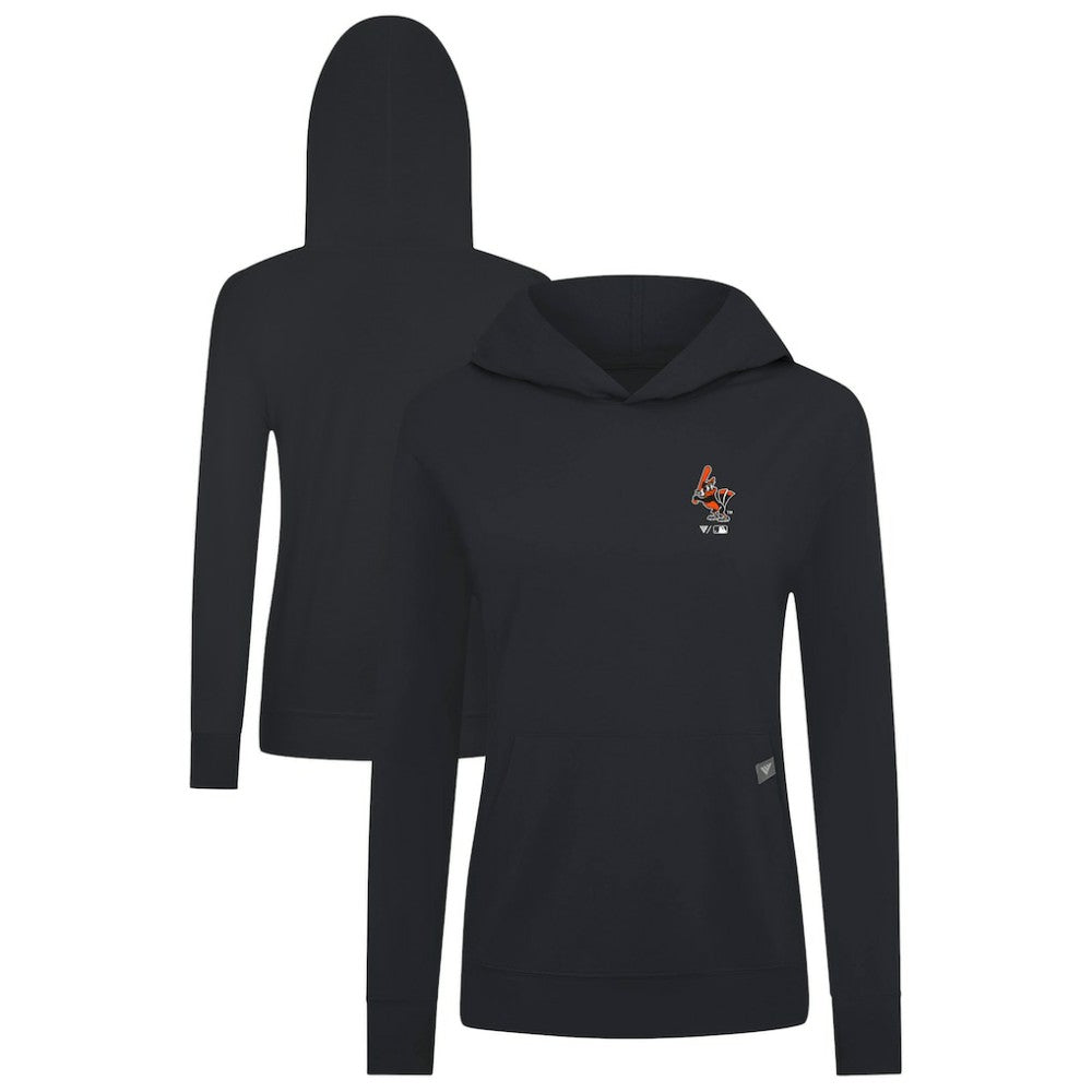 Baltimore Orioles Levelwear Women's Cooperstown Collection Relay Core Logo Pullover Hoodie - MLB Hoodies