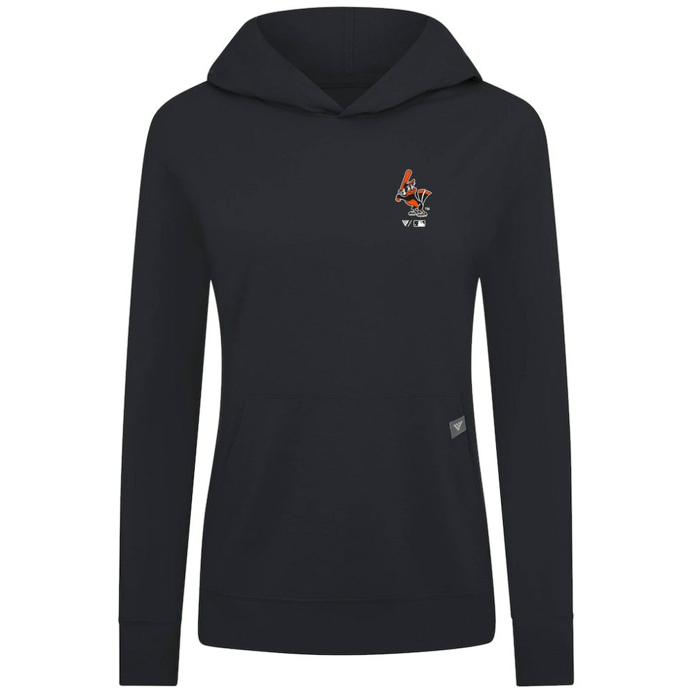 Baltimore Orioles Levelwear Women's Cooperstown Collection Relay Core Logo Pullover Hoodie - MLB Hoodies