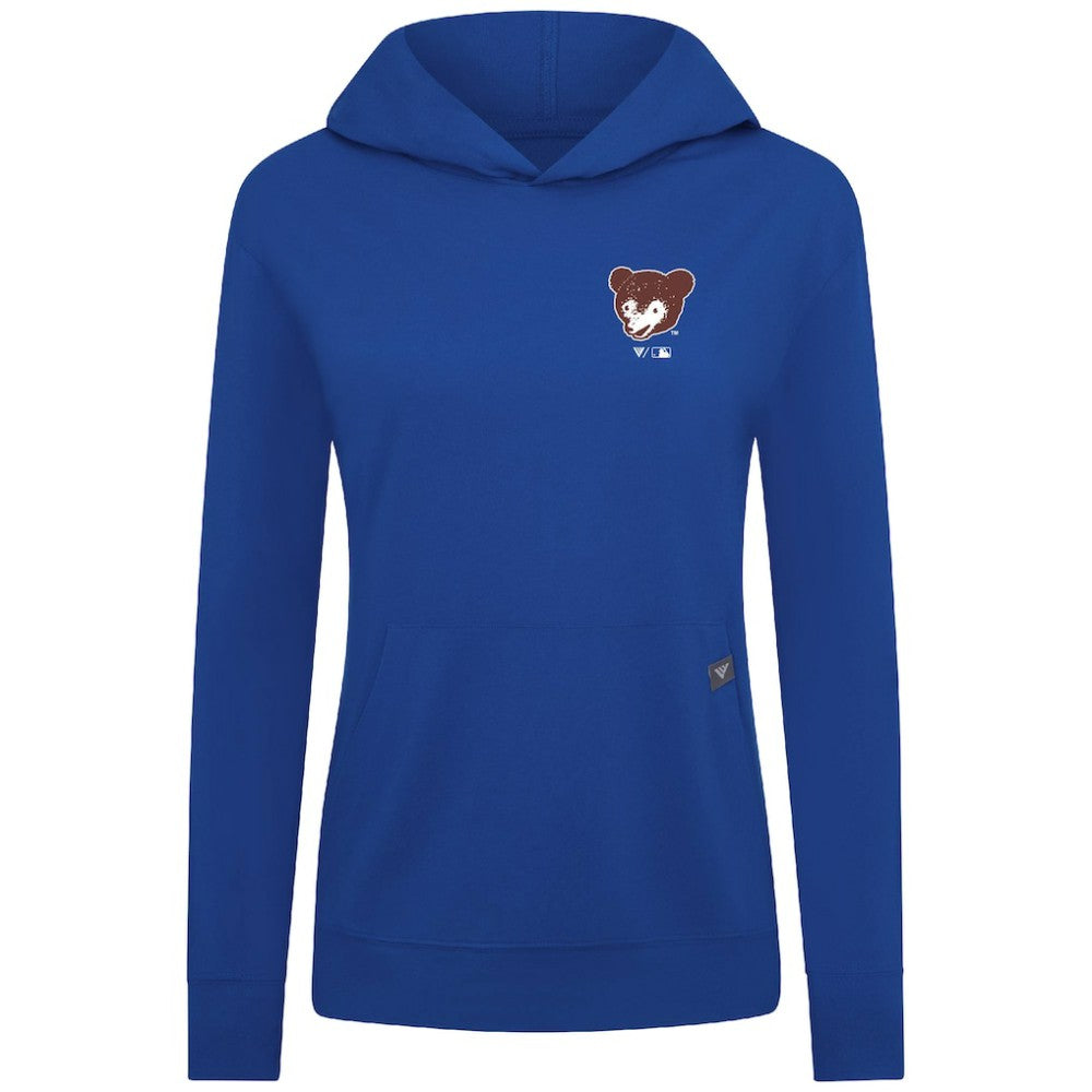 Chicago Cubs Levelwear Women's Cooperstown Collection Relay Core Logo Pullover Hoodie - MLB Hoodies