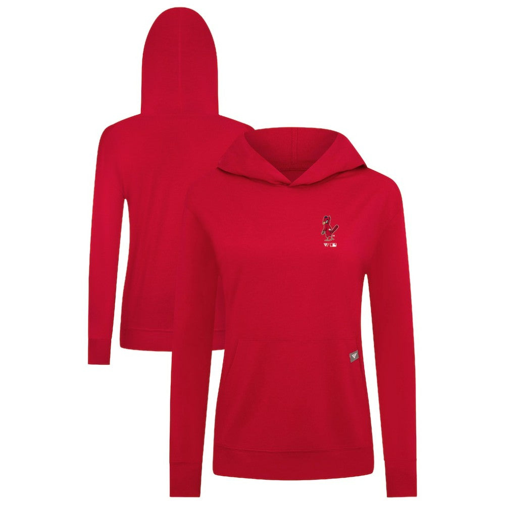 St. Louis Cardinals Levelwear Women's Cooperstown Collection Relay Core Logo Pullover Hoodie - MLB Hoodies