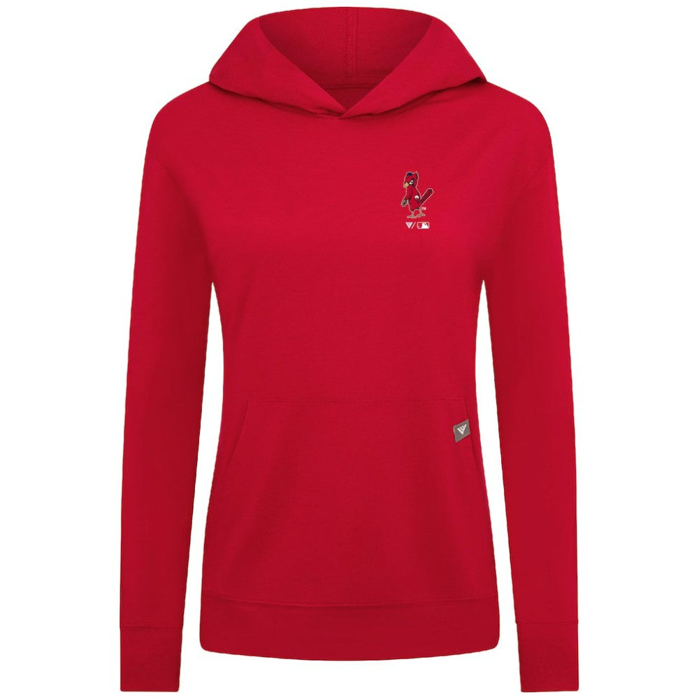 St. Louis Cardinals Levelwear Women's Cooperstown Collection Relay Core Logo Pullover Hoodie - MLB Hoodies