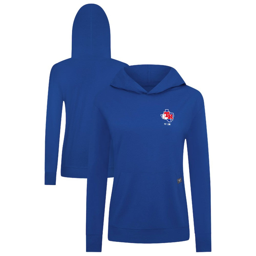 Texas Rangers Levelwear Women's Cooperstown Collection Relay Core Logo Pullover Hoodie - MLB Hoodies