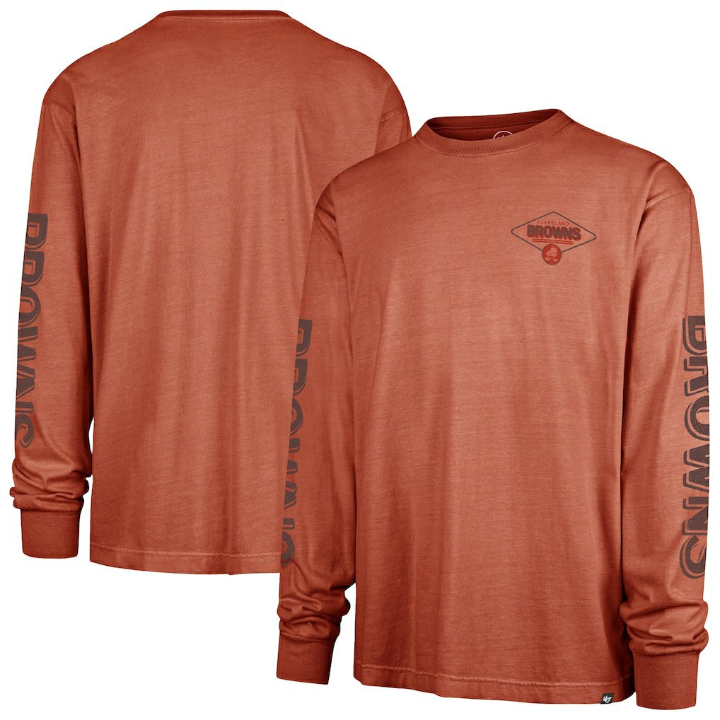 Cleveland Browns '47 Cairn Ravine Foundation Throwback Long Sleeve T-Shirt | NFL Sale