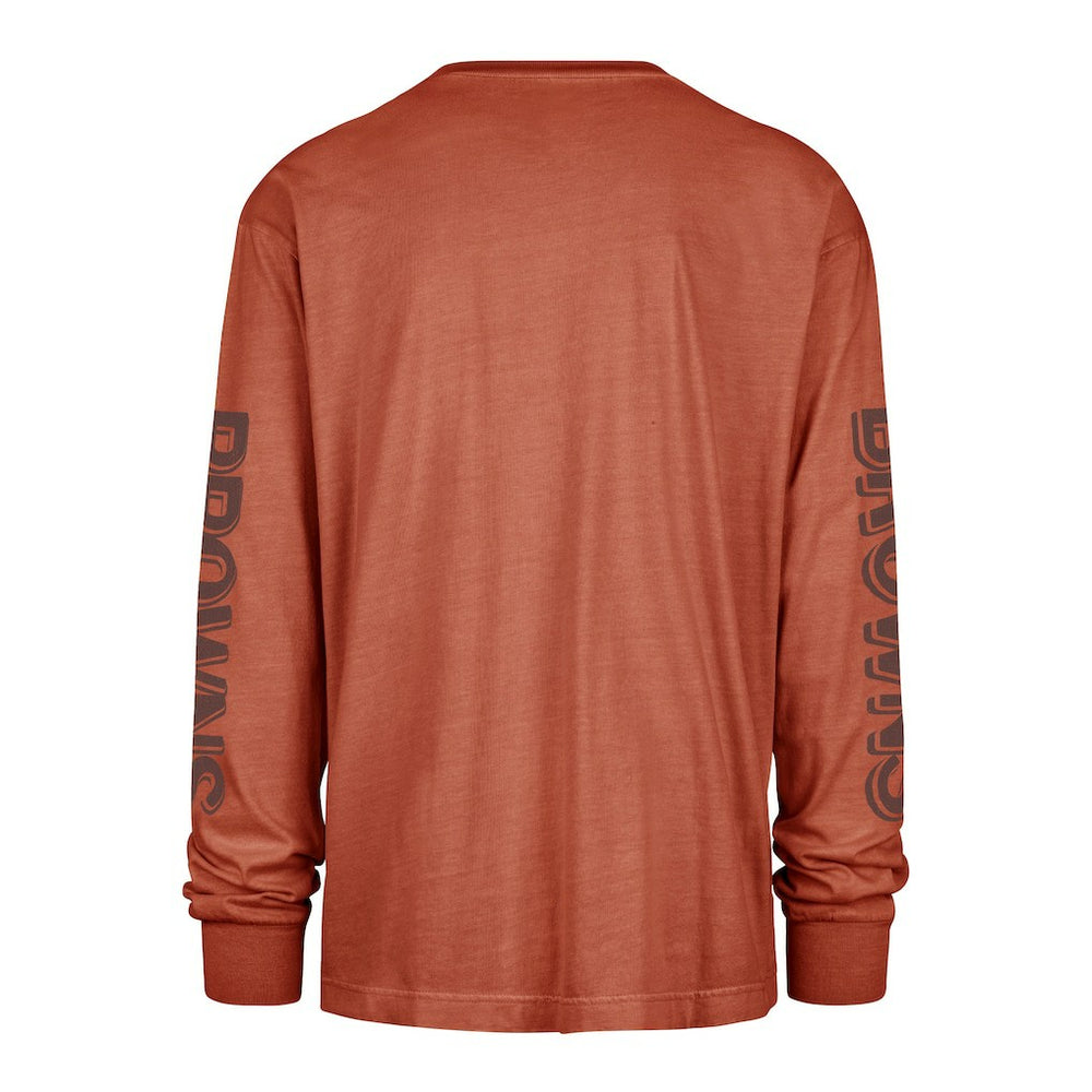 Cleveland Browns '47 Cairn Ravine Foundation Throwback Long Sleeve T-Shirt | NFL Sale