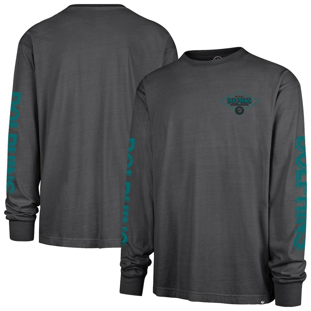 Miami Dolphins '47 Cairn Ravine Foundation Throwback Long Sleeve T-Shirt | NFL Hot