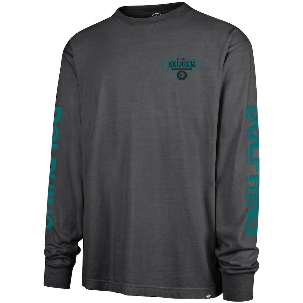Miami Dolphins '47 Cairn Ravine Foundation Throwback Long Sleeve T-Shirt | NFL Hot