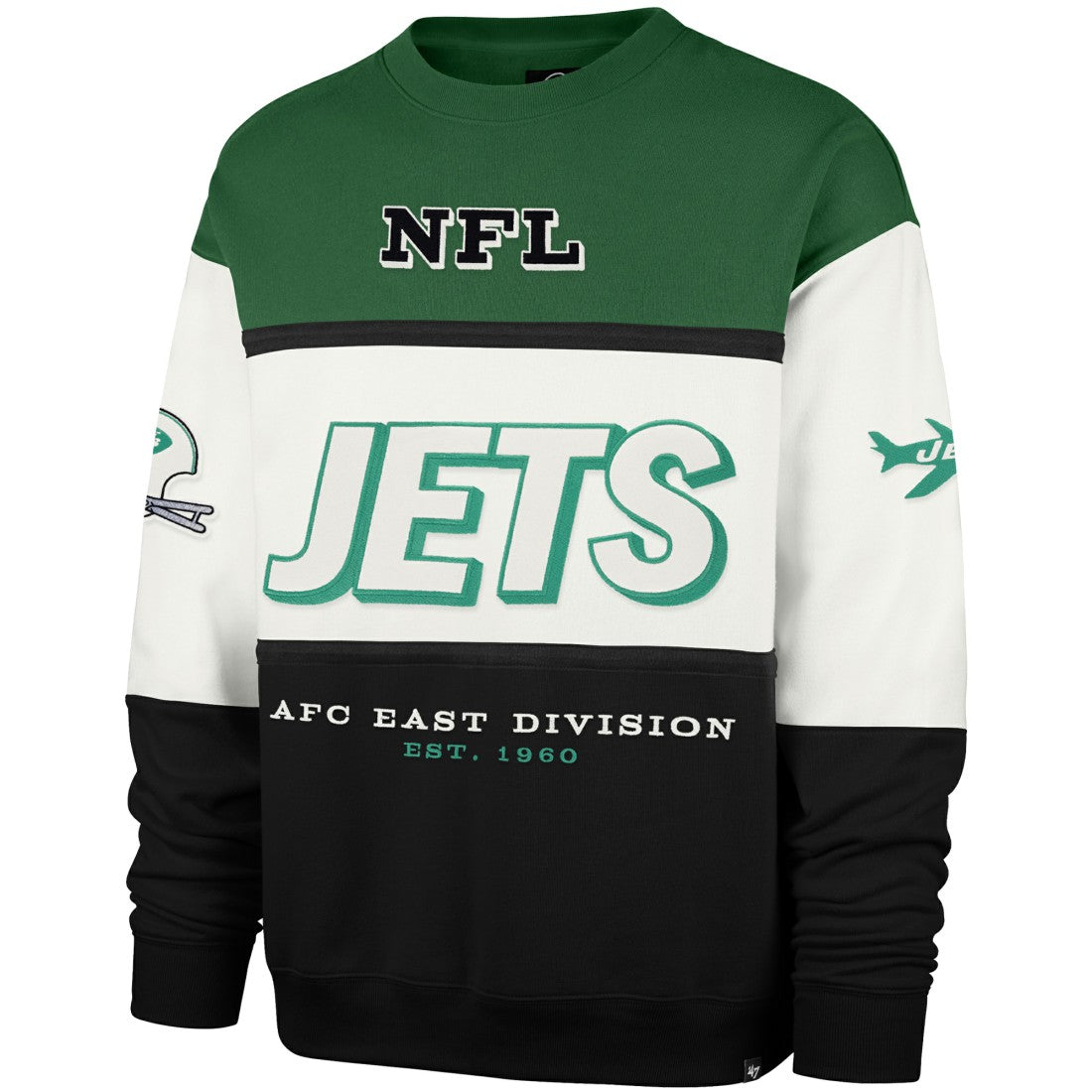 New York Jets '47 Throwback Breeze Maximalist Sweatshirt | NFL Outlet