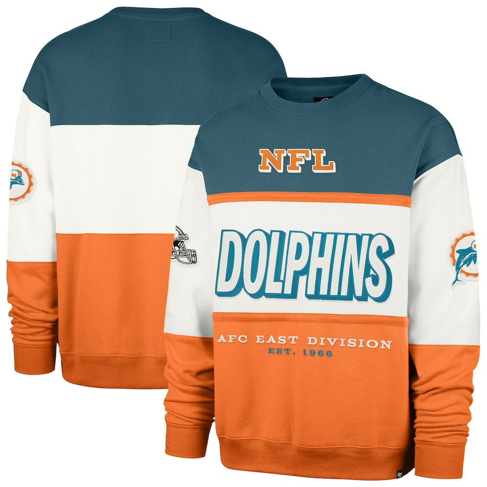 Miami Dolphins '47 Throwback Breeze Maximalist Sweatshirt | NFL Near me