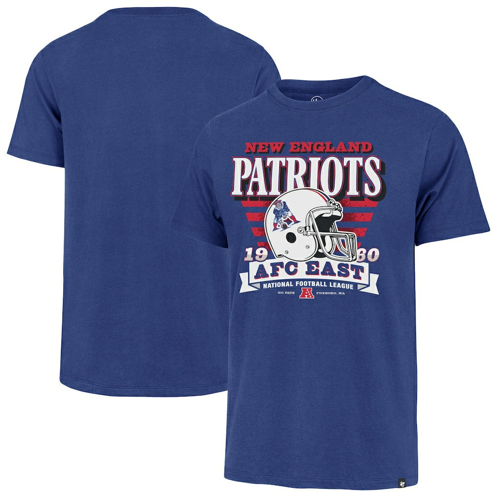 New England Patriots '47 Stripe Splash Franklin Throwback T-Shirt | NFL Outlet