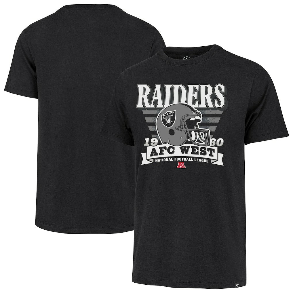 Las Vegas Raiders '47 Stripe Splash Franklin Throwback T-Shirt | NFL Outlet