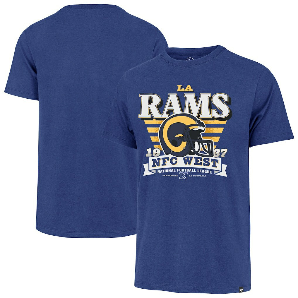 Los Angeles Rams '47 Stripe Splash Franklin Throwback T-Shirt | NFL US