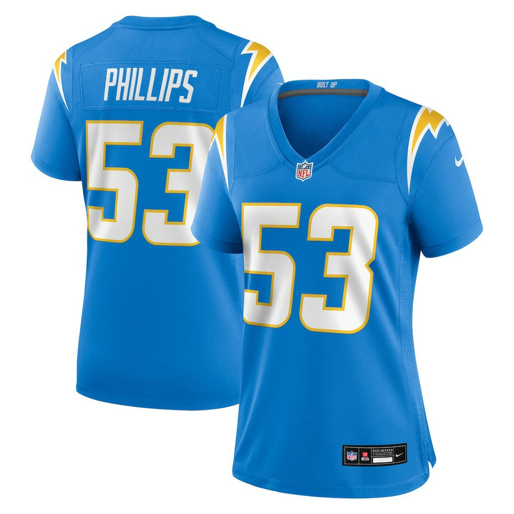 Los Angeles Chargers Del'Shawn Phillips  Women's Team Game Jersey | NFL Outlet