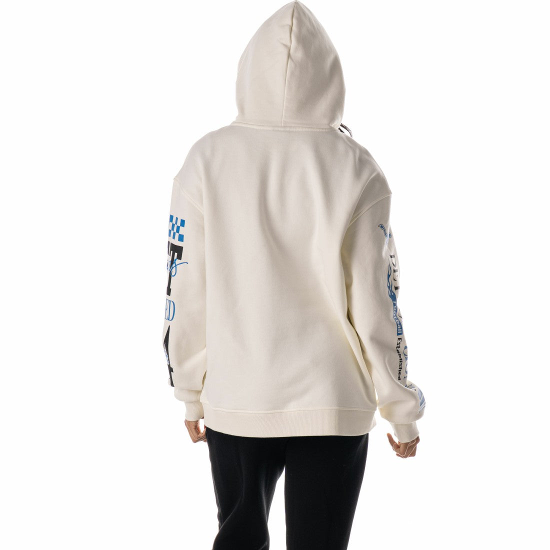 Detroit Lions The Wild Collective Unisex Stacked Graphic Sleeve Fleece Hoodie | NFL Discount