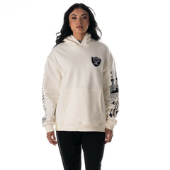 Las Vegas Raiders The Wild Collective Unisex Stacked Graphic Sleeve Fleece Hoodie | NFL New