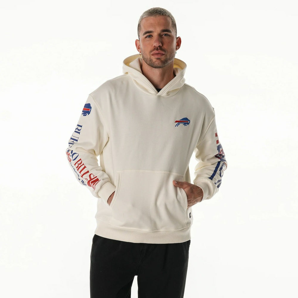 Buffalo Bills The Wild Collective Unisex Stacked Graphic Sleeve Fleece Hoodie | NFL US