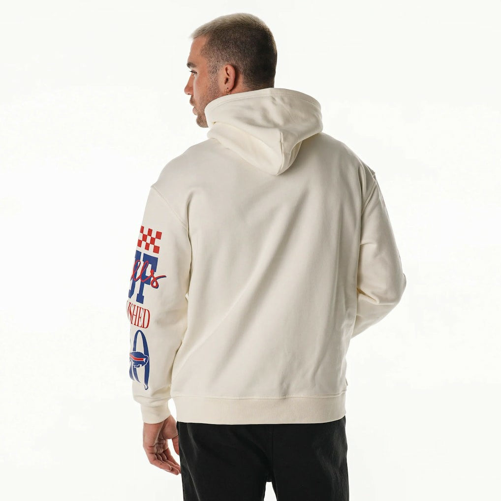 Buffalo Bills The Wild Collective Unisex Stacked Graphic Sleeve Fleece Hoodie | NFL US