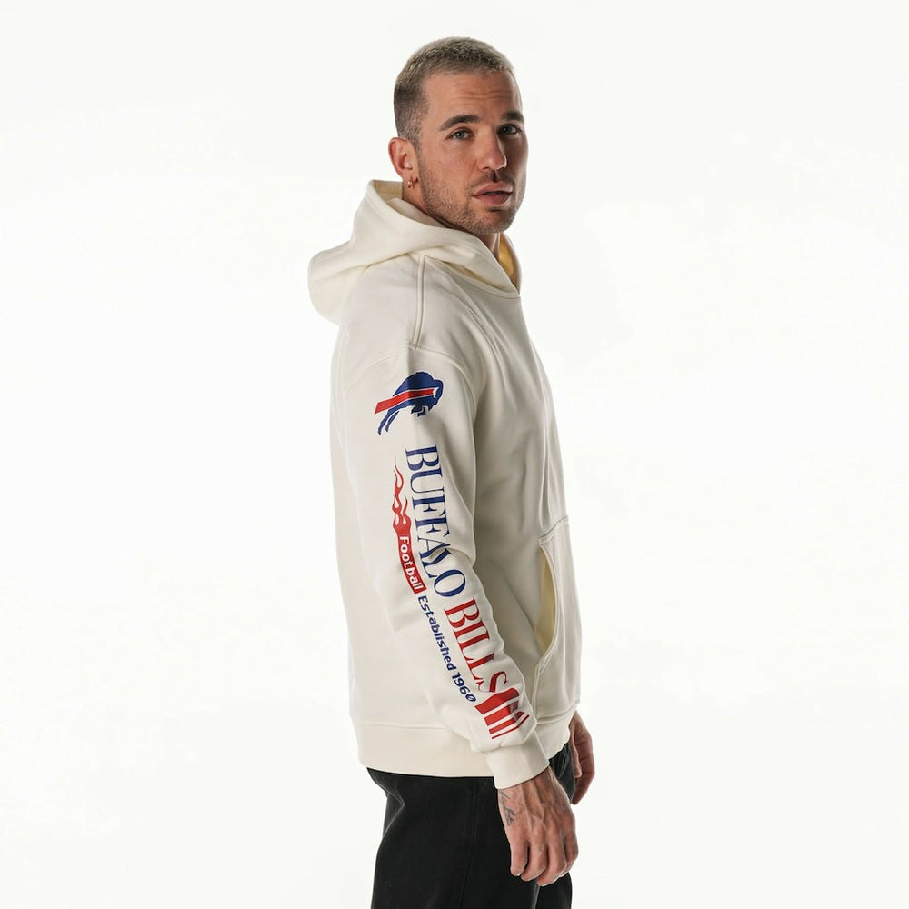 Buffalo Bills The Wild Collective Unisex Stacked Graphic Sleeve Fleece Hoodie | NFL US