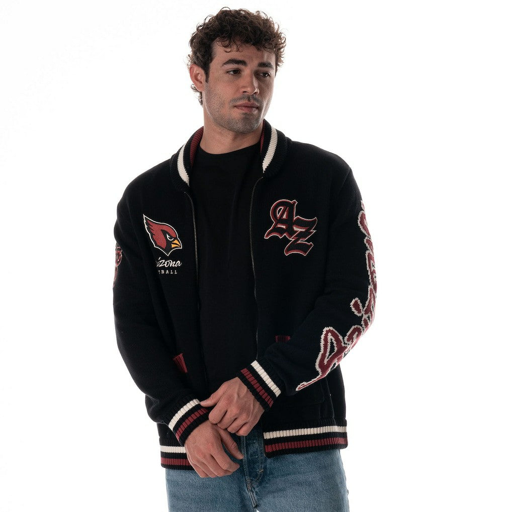 Arizona Cardinals The Wild Collective Unisex Jacquard Full-Zip Sweater | NFL Hot