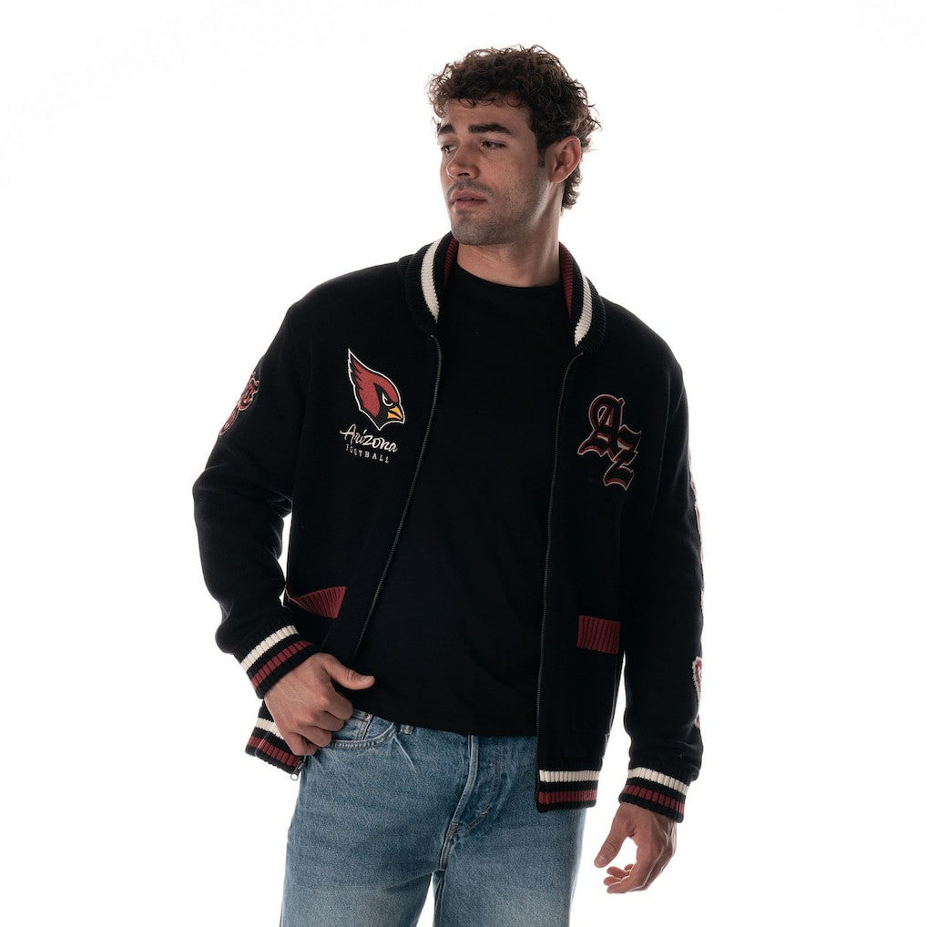 Arizona Cardinals The Wild Collective Unisex Jacquard Full-Zip Sweater | NFL Hot