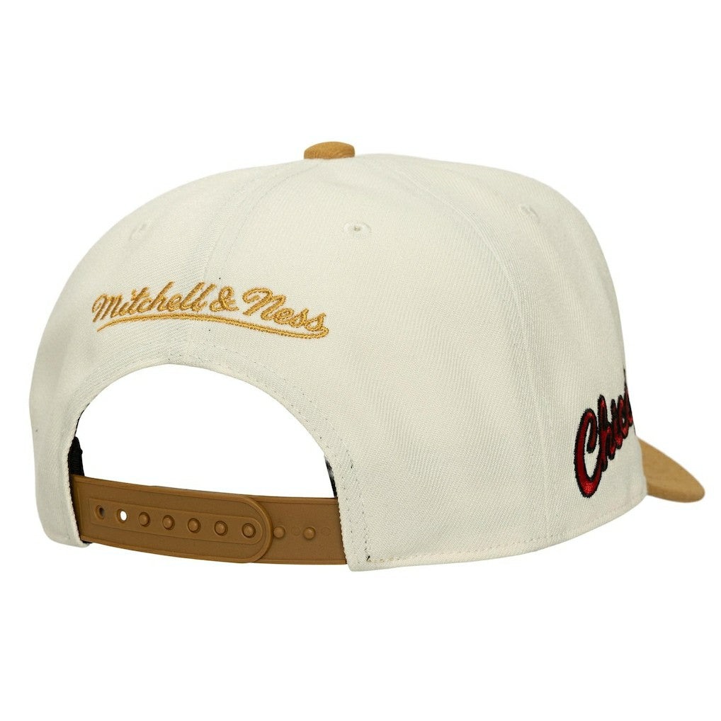 Cream Chicago Bulls Ochre Dusted Double Two-Toned Pro Crown Adjustable Hat | NBA