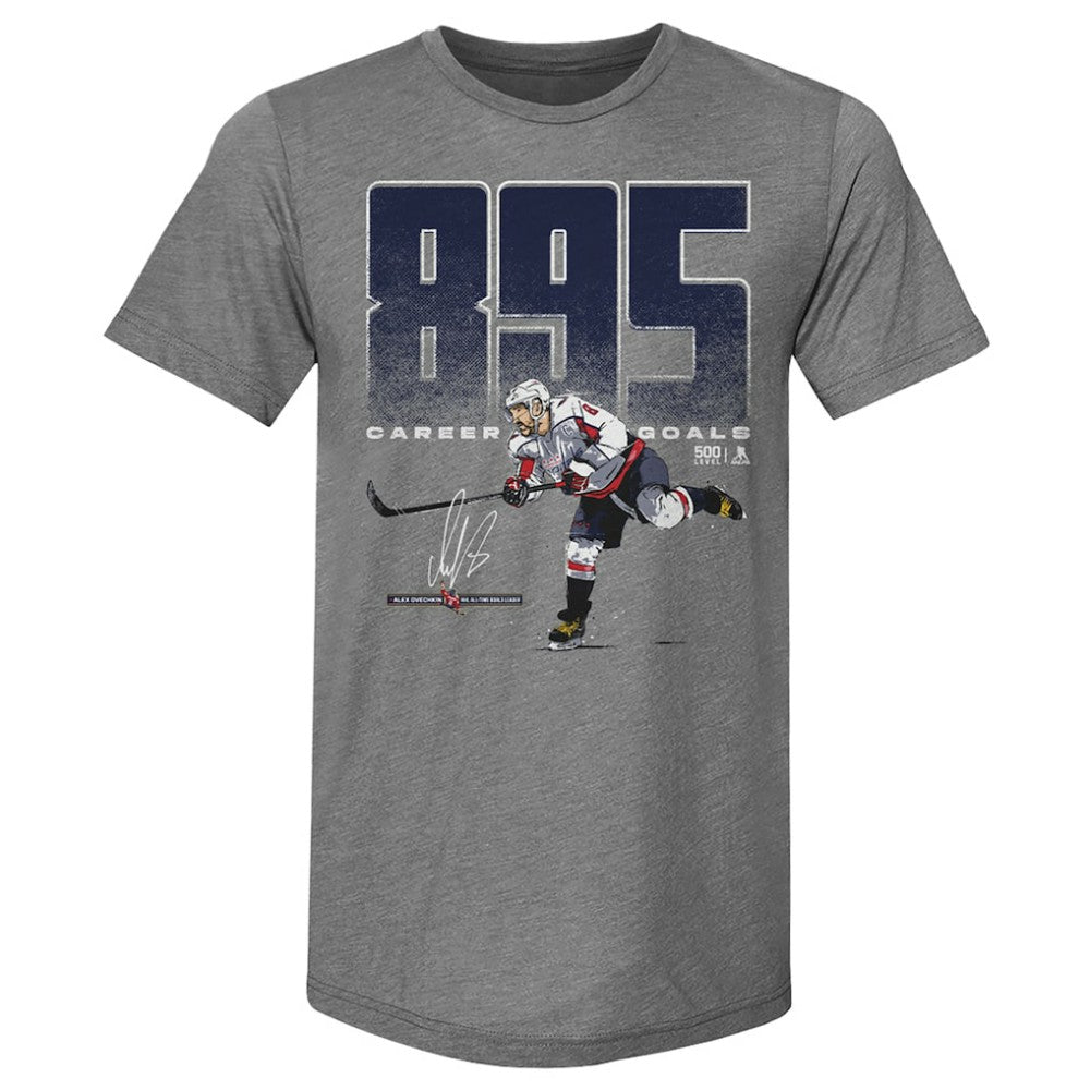 Alexander Ovechkin Washington Capitals 500 Level NHL All-Time Leading Goal Scorer Tri-Blend Bold T-Shirt -  NHL T-shirts