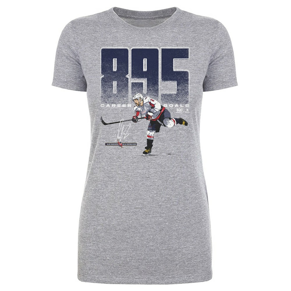 Alexander Ovechkin Washington Capitals 500 Level Women's NHL All-Time Leading Goal Scorer Bold T-Shirt -  NHL T-shirts