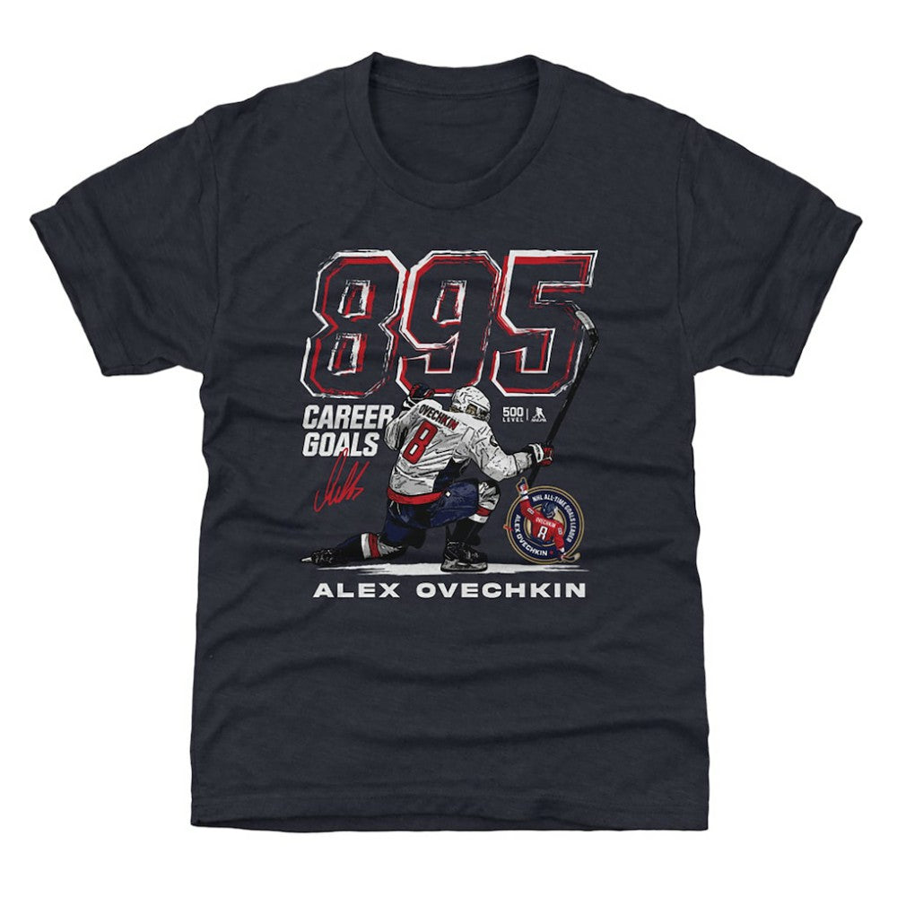 Alexander Ovechkin Washington Capitals 500 Level Youth NHL All-Time Leading Goal Scorer Grunge T-Shirt -  NHL T-shirts