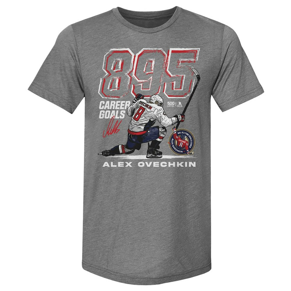 Alexander Ovechkin Washington Capitals 500 Level NHL All-Time Leading Goal Scorer Tri-Blend Grunge T-Shirt -  NHL T-shirts