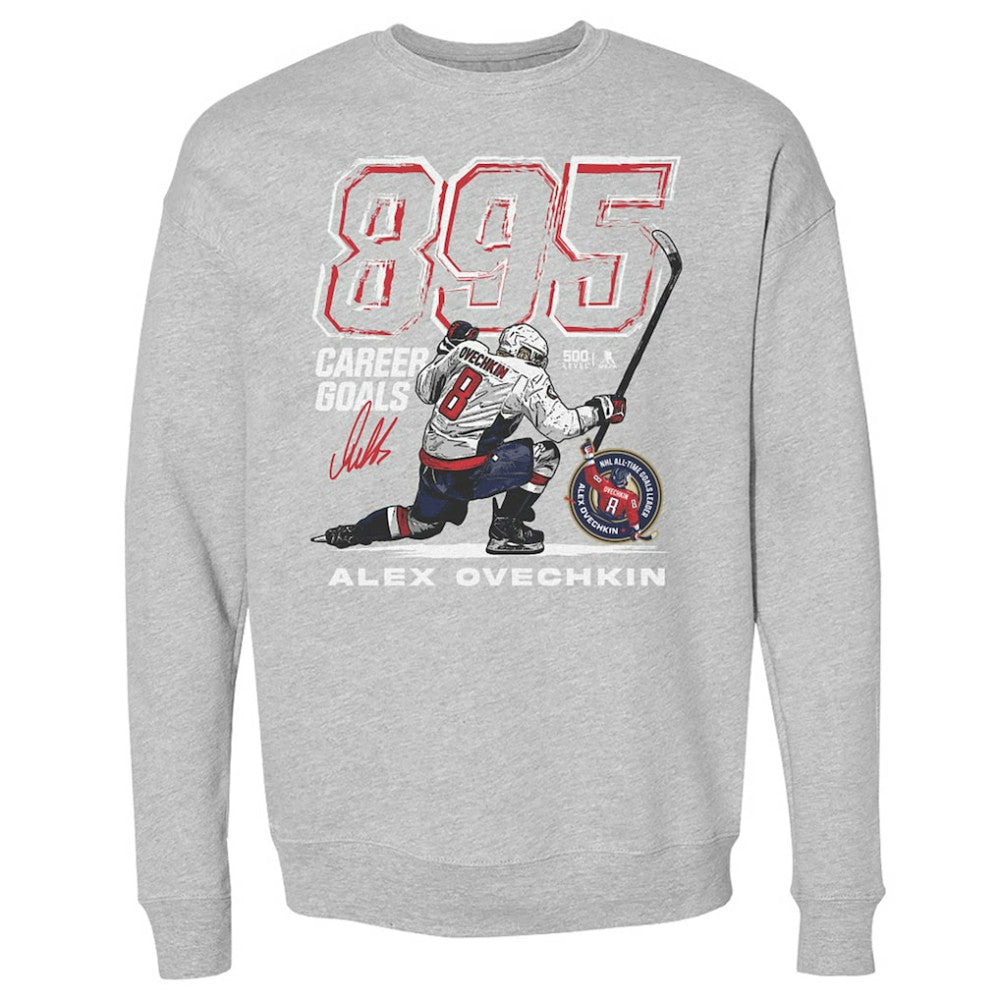 Alexander Ovechkin Washington Capitals 500 Level NHL All-Time Leading Goal Scorer Grunge Pullover Sweatshirt -  NHL Sweatshirts