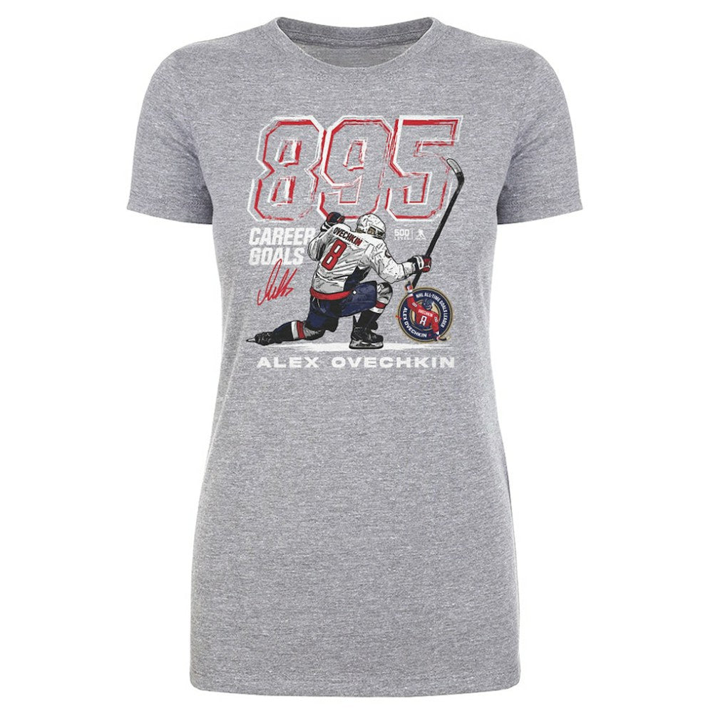Alexander Ovechkin Washington Capitals 500 Level Women's NHL All-Time Leading Goal Scorer Grunge T-Shirt -  NHL T-shirts