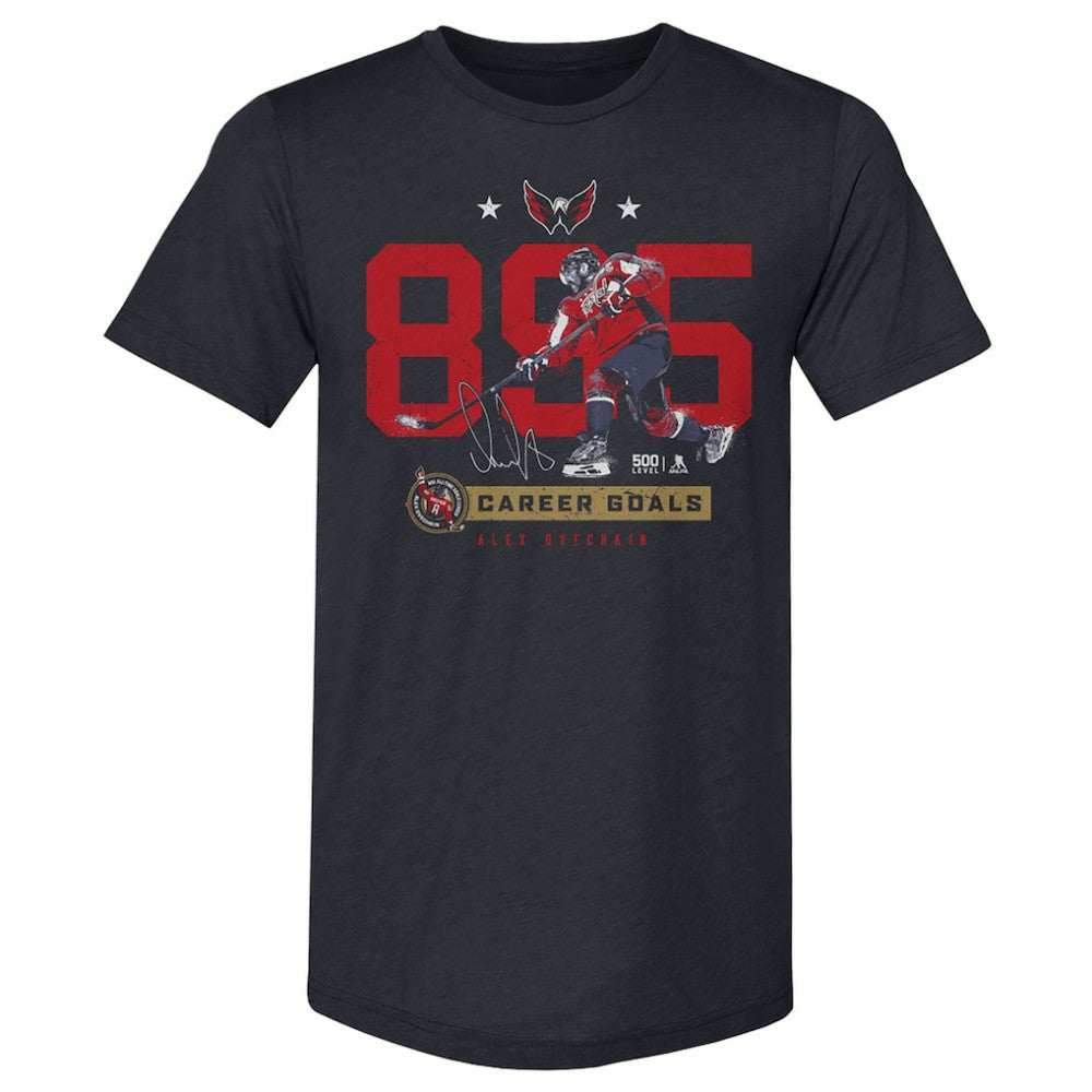 Alexander Ovechkin Washington Capitals 500 Level NHL All-Time Leading Goal Scorer Tri-Blend Number T-Shirt -  NHL T-shirts