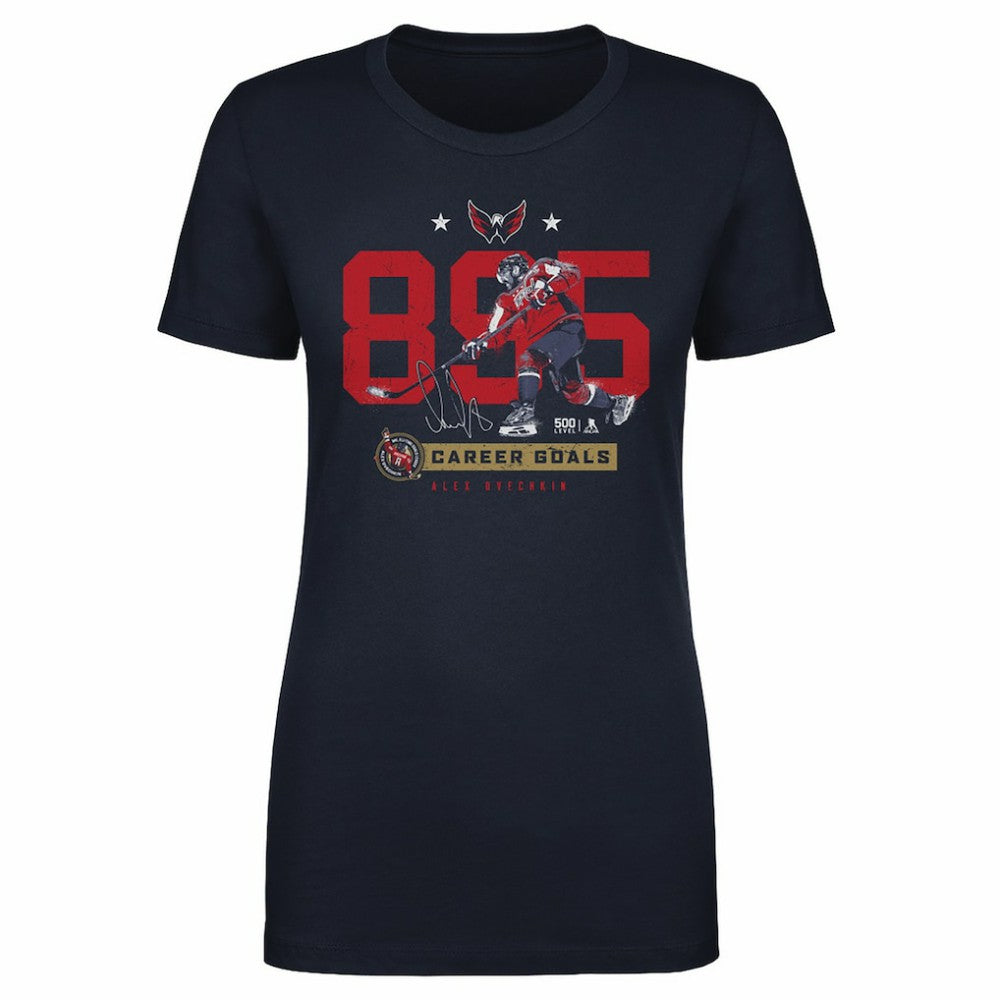 Alexander Ovechkin Washington Capitals 500 Level Women's NHL All-Time Leading Goal Scorer Number T-Shirt -  NHL T-shirts