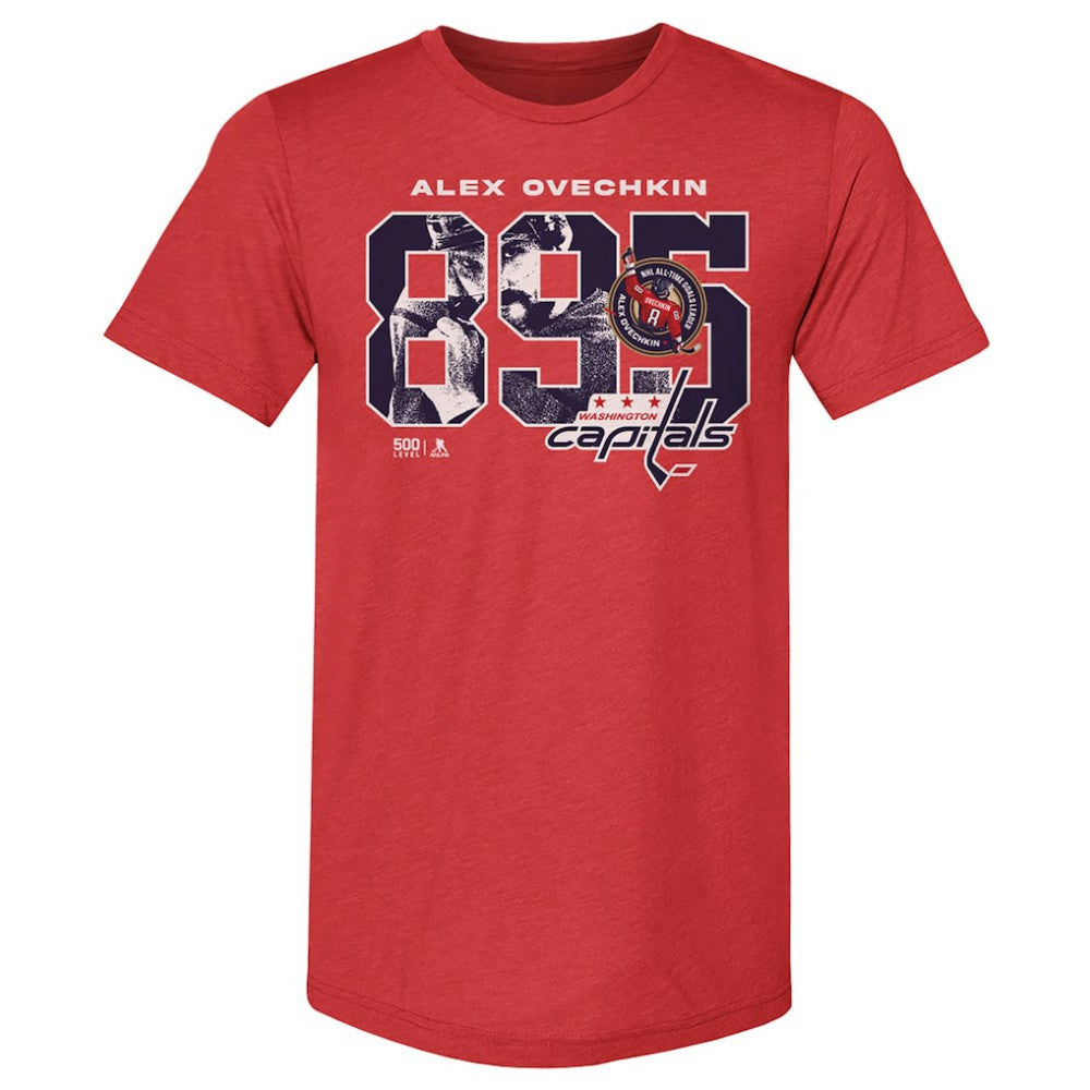 Alexander Ovechkin Washington Capitals 500 Level NHL All-Time Leading Goal Scorer Tri-Blend Overlay T-Shirt -  NHL T-shirts