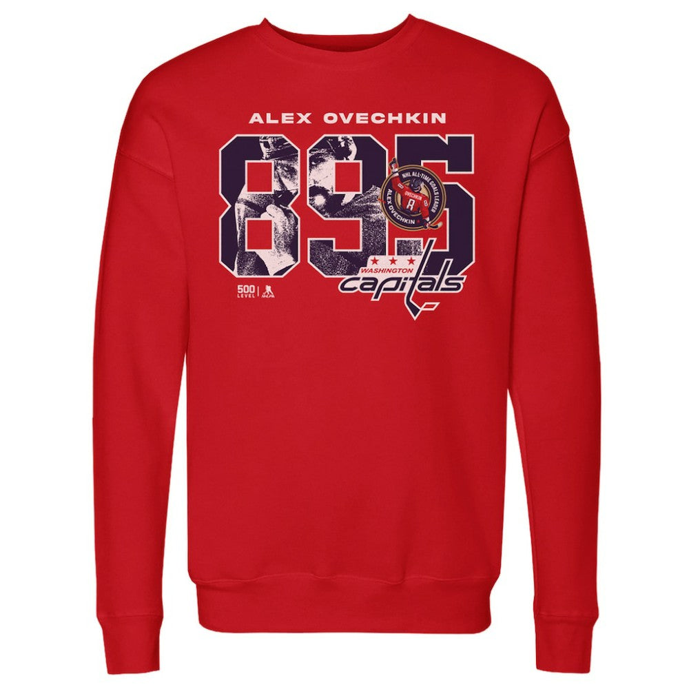 Alexander Ovechkin Washington Capitals 500 Level NHL All-Time Leading Goal Scorer Overlay Pullover Sweatshirt -  NHL Sweatshirts