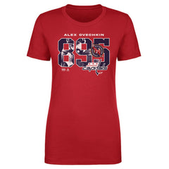 Alexander Ovechkin Washington Capitals 500 Level Women's NHL All-Time Leading Goal Scorer Overlay T-Shirt -  NHL T-shirts
