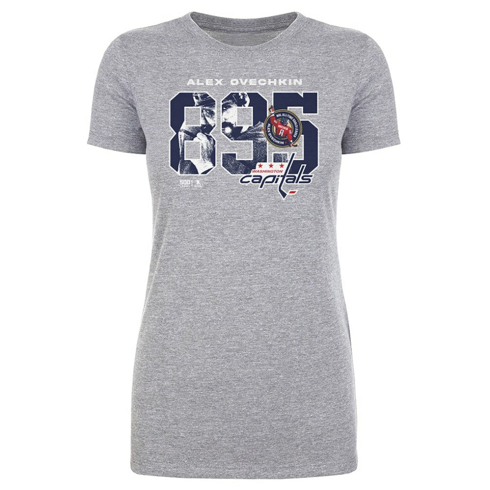 Alexander Ovechkin Washington Capitals 500 Level Women's NHL All-Time Leading Goal Scorer Overlay T-Shirt -  NHL T-shirts