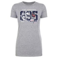 Alexander Ovechkin Washington Capitals 500 Level Women's NHL All-Time Leading Goal Scorer Overlay T-Shirt -  NHL T-shirts