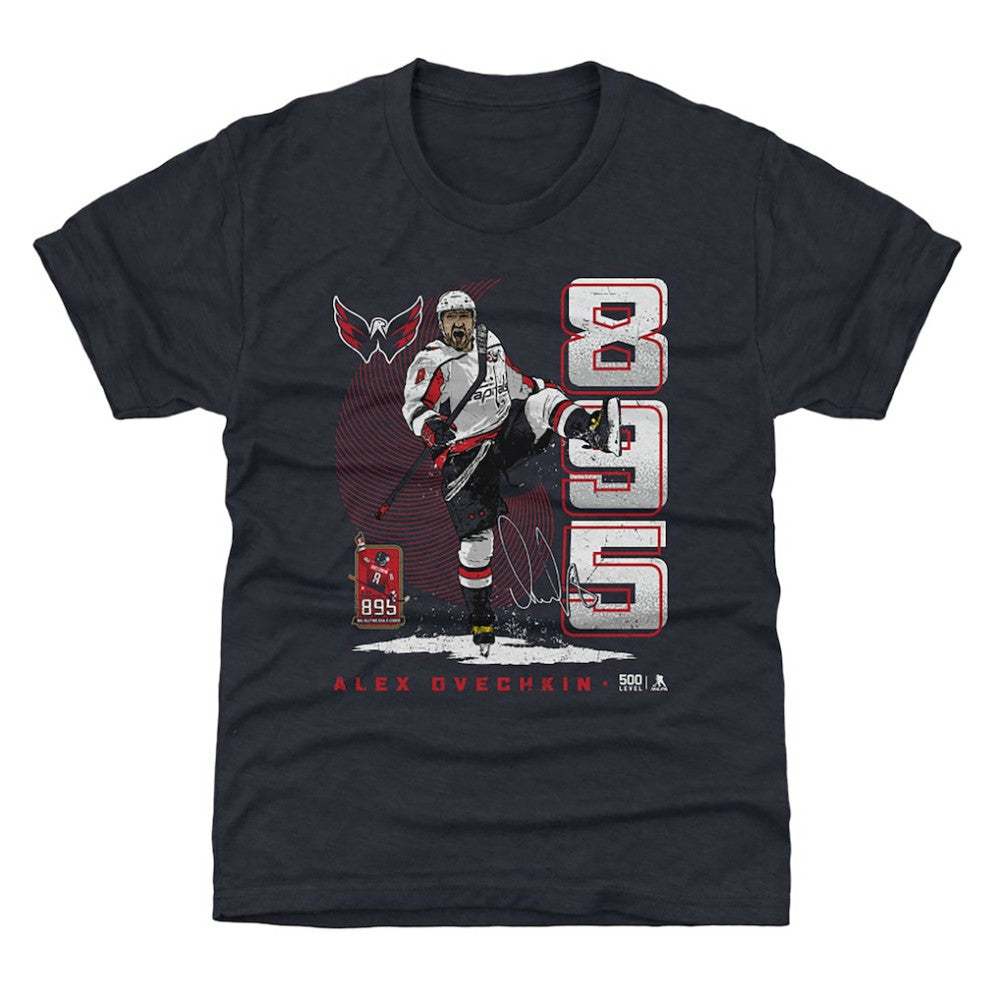 Alexander Ovechkin Washington Capitals 500 Level Youth NHL All-Time Leading Goal Scorer Vertical T-Shirt -  NHL T-shirts