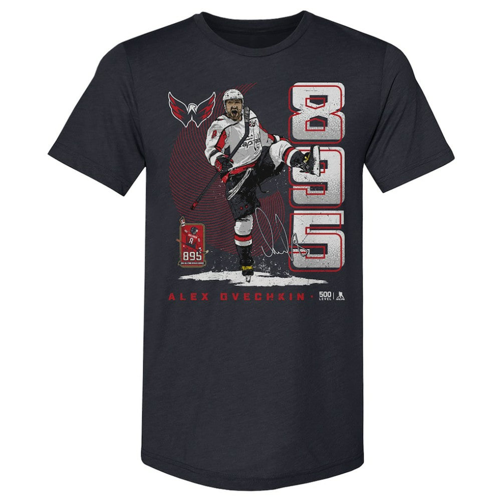 Alexander Ovechkin Washington Capitals 500 Level NHL All-Time Leading Goal Scorer Tri-Blend Vertical T-Shirt -  NHL T-shirts