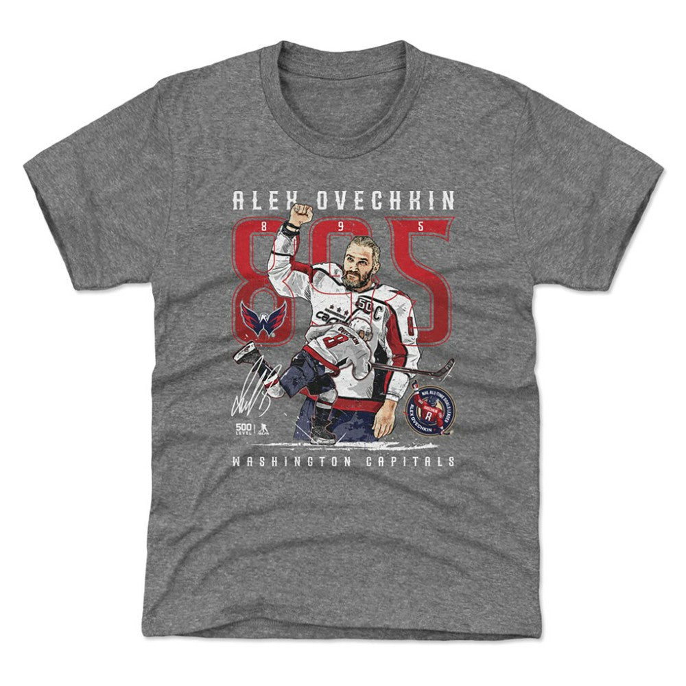 Alexander Ovechkin Washington Capitals 500 Level Youth NHL All-Time Leading Goal Scorer The Shot T-Shirt -  NHL T-shirts